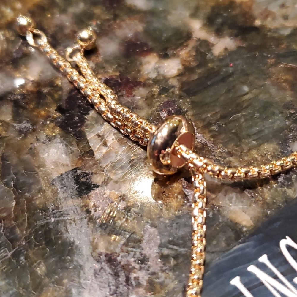 NWT Black and gold beads with pearls bolo bracelet - Picture 4 of 5
